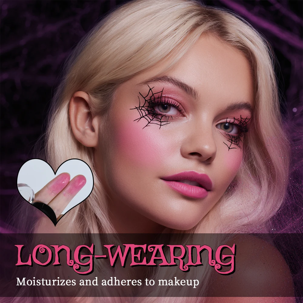 บลัชออนเปลี่ยนสีตามอุณหภูมิ ติดทนนาน ใช้ได้หลากหลายเฉดสีดำ บลัชออนเปลี่ยนสีตามอุณหภูมิ แต่งหน้าสไตล์โกธิค สำหรับฮาโลวีน