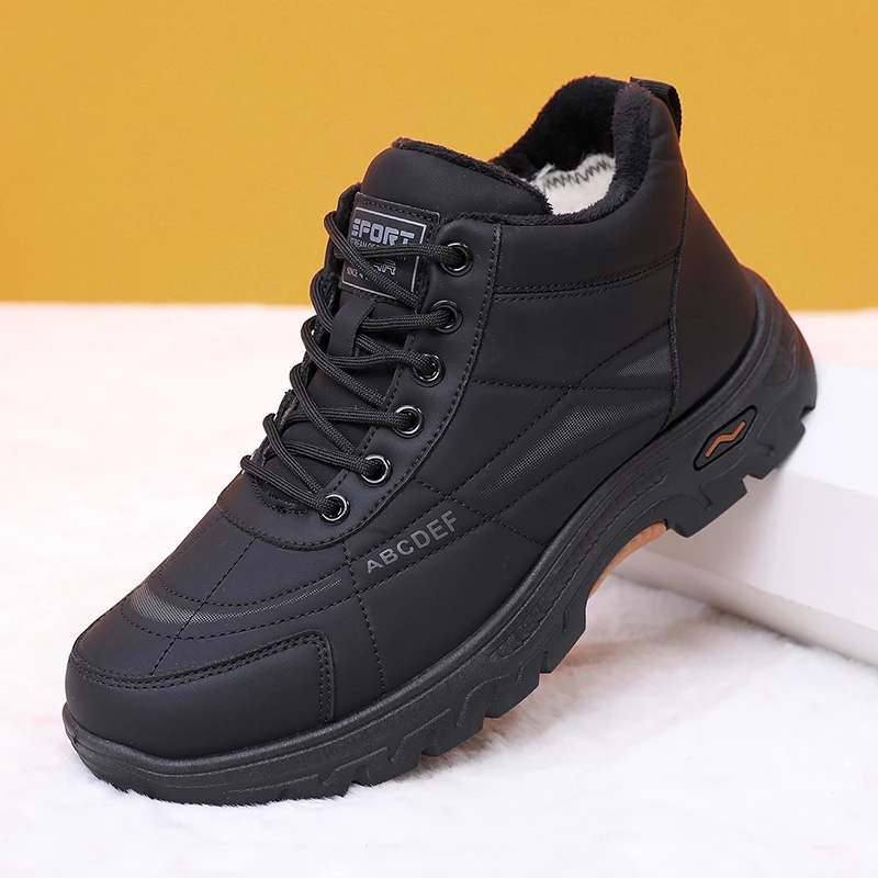 

2025 зимняя новая мужская теплая хлопковая обувь для путешествий на открытом воздухе, универсальная повседневная удобная нескользящая прочная мужская обувь, бесплатная доставка