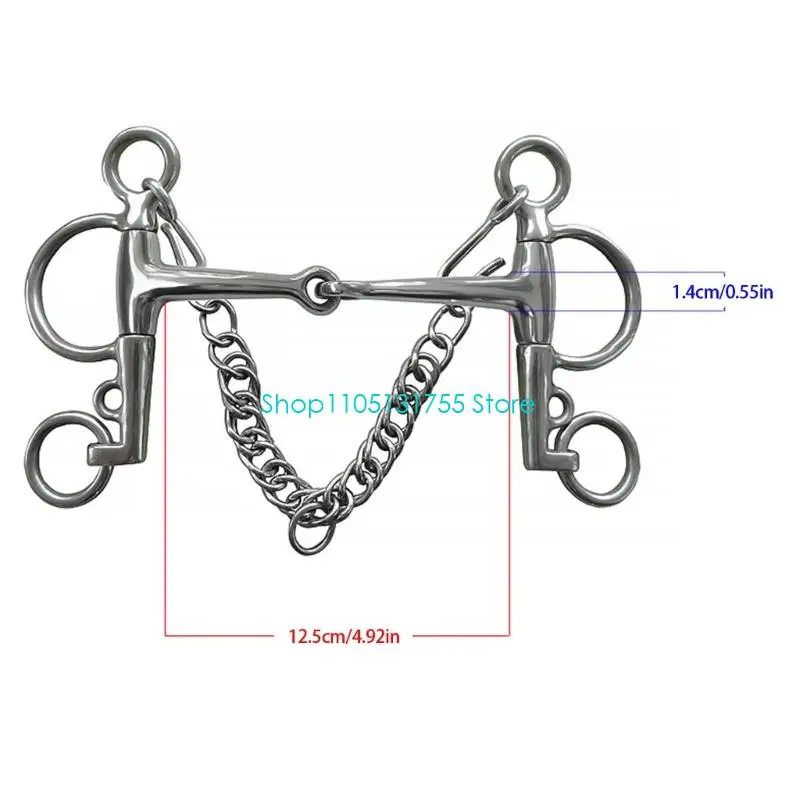 K0EF ذراع الفروسية تصميم مريح لقمة الحصان مع معدات احترافية مقاومة للتآكل من الفولاذ المقاوم للصدأ