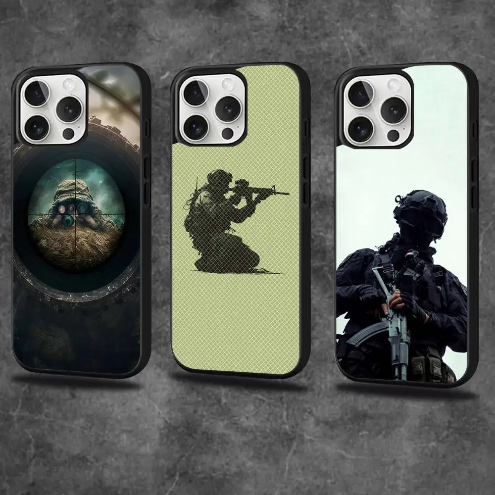

Army S-Special Forces Phone Case For iPhone 17,16,15,14,13,12,11,Pro,Max,Plus,Mini,SE4,E Magnetic Magsafe Wireless Charging