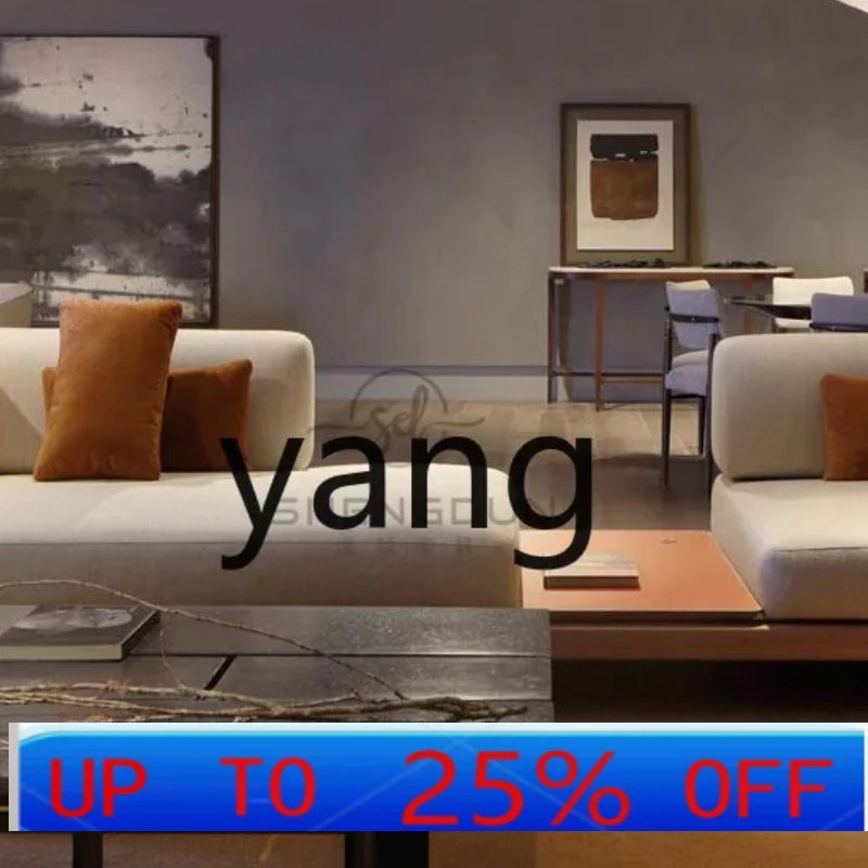 

LH Living Room Three-Person Coffee Table Solid Wood Hotel Homestay Exhibition Hall Rest Area Reception Negotiation Sofa