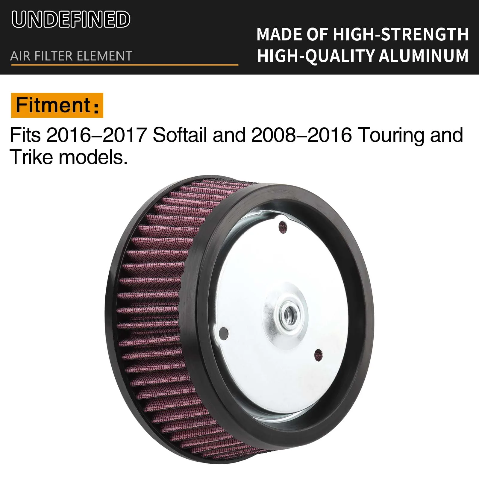 Motorcycle Air Filter Element For Harley Touring Road King Electra Glide 2008-2016 Softail Fat Boy 2016-2017 HD-0818 29244-08
