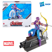 Hasbro Marvel Legends Series Hawkeye with Sky-Cycle Avengers 60th Anniversary 6 Inch Action Figures New in Stock