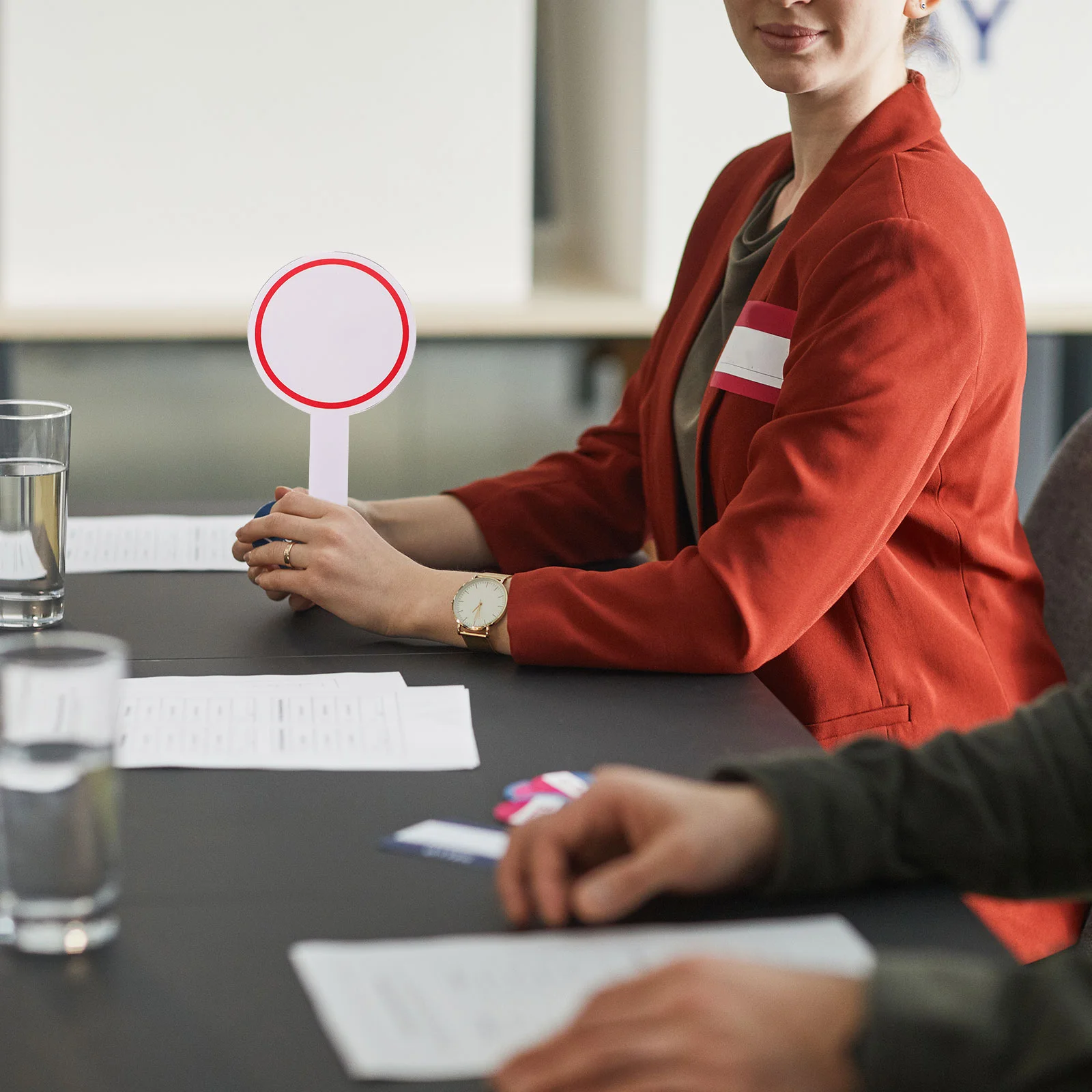 Reactie White Board Handheld Score Whiteboard Enkelzijdige Rechters Peddels Student Droog wissen