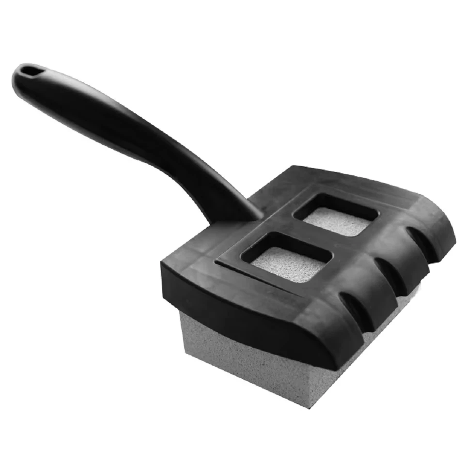 Stainless steel cleaning brush for barbecue grill, outdoor barbecue tool, suitable for camping and stone cleaning