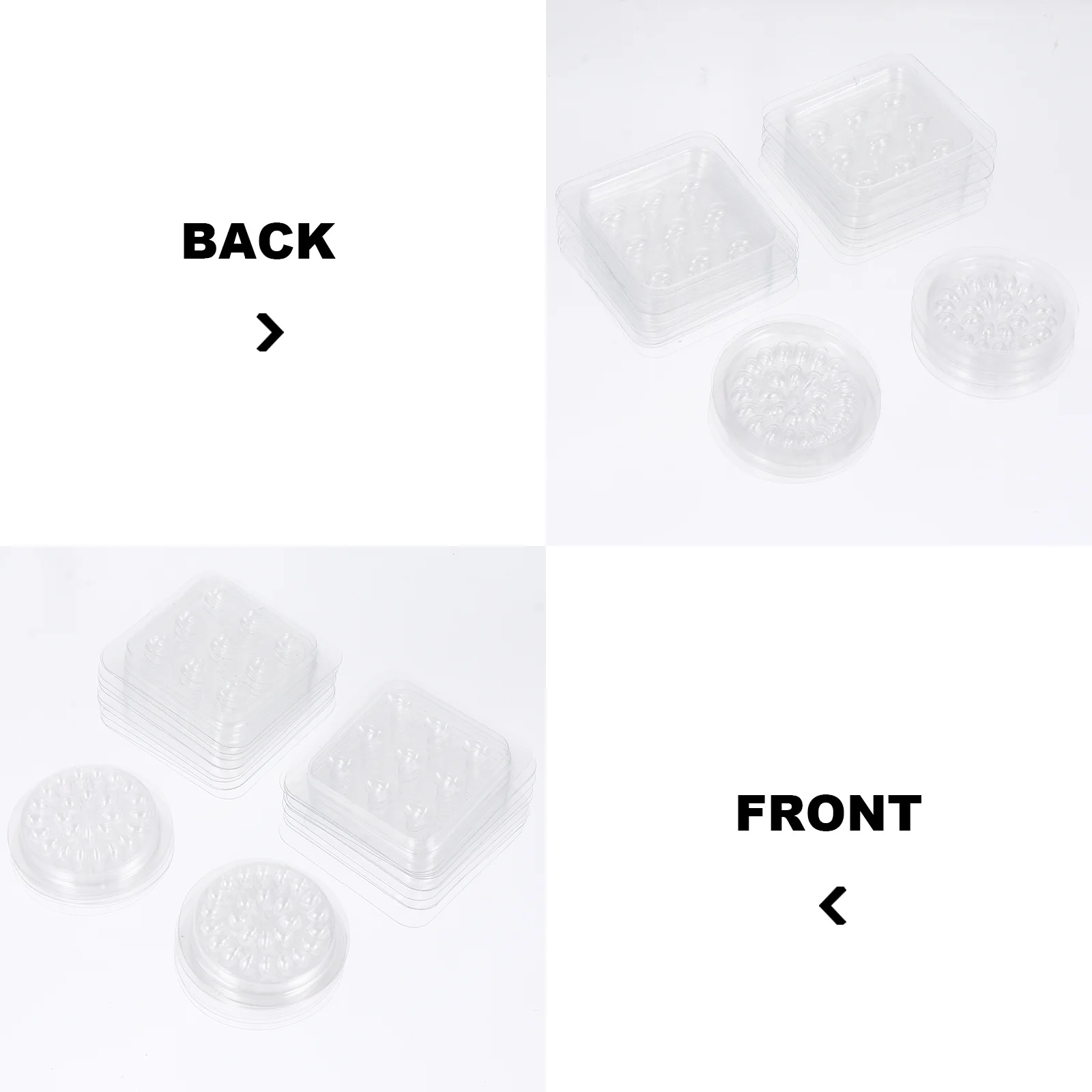

40pcs Glue Holder Premium Grafting Eyelash Pads Quick Separation For Eyelash Extensions Tray Easy Clean Storage Tools