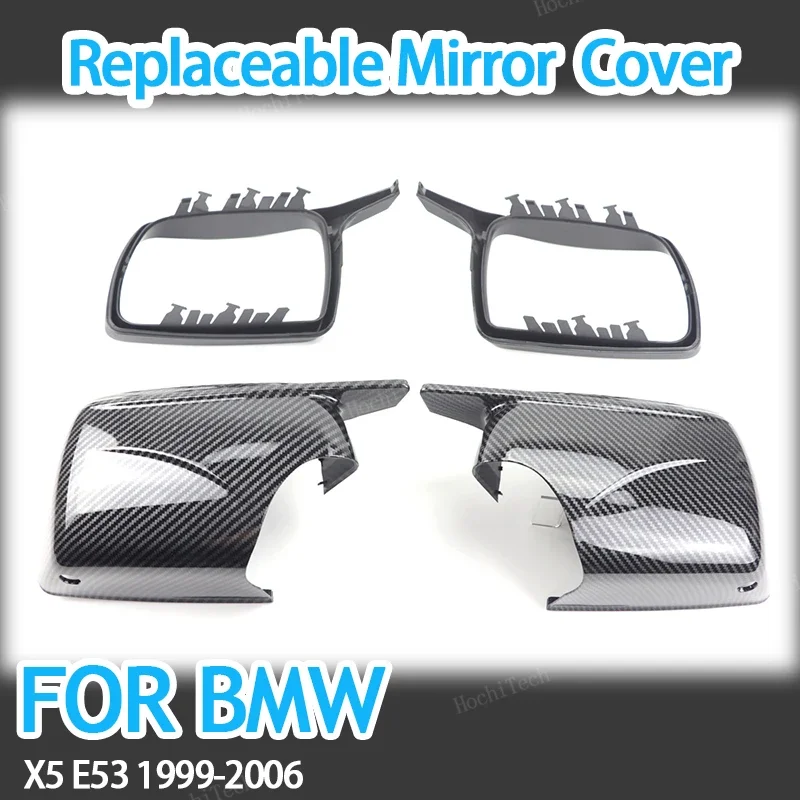 

Carbon Fiber Pattern M style Side Mirror cover Caps for BMW X5 E53 1999-2006 Replacement