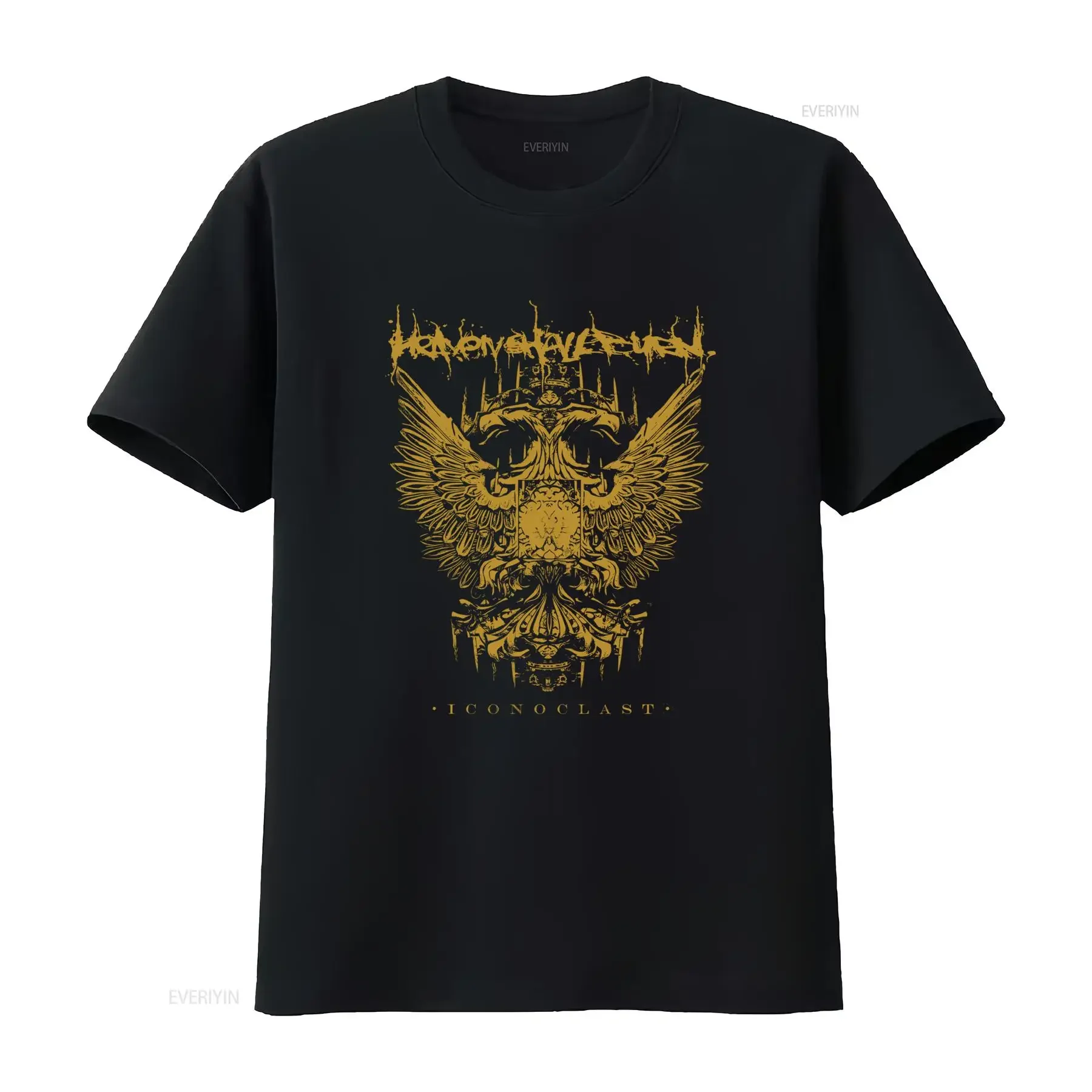 Maglietta Heaven Shall Burn Girocollo casual vestibilità regolare per tutte le stagioni tessuto leggermente elasticizzato