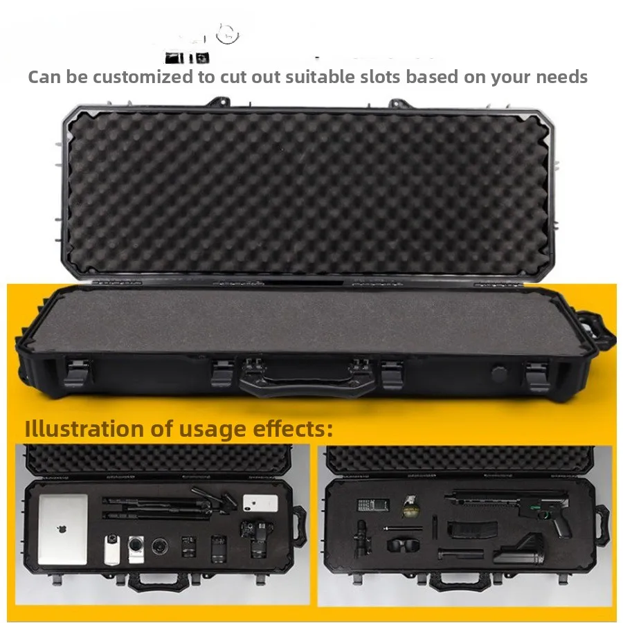 Real CS Tactical 109CM Multi-purpose Storage Box Outdoor Off-Road Roof Installation Storage Box Sponge Anti-wear and Shockproof