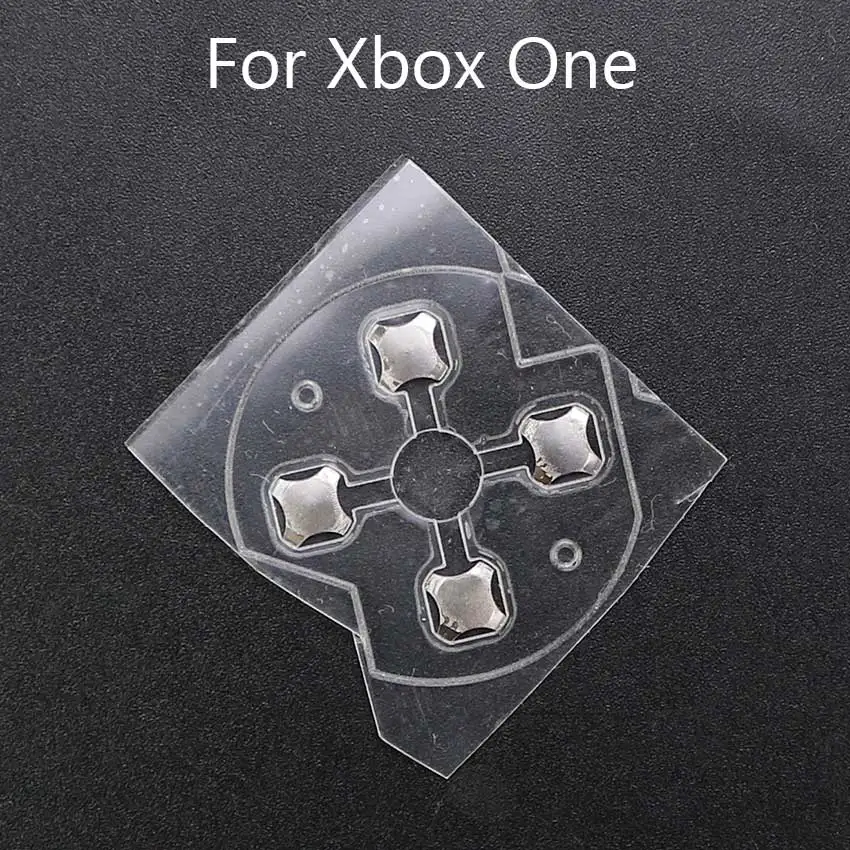 YuXi 4pcs Conductive Film Sticker for Xbox One S Controller Replacement D-Pad Button Metal Dome Snap for Xbox Series X/S