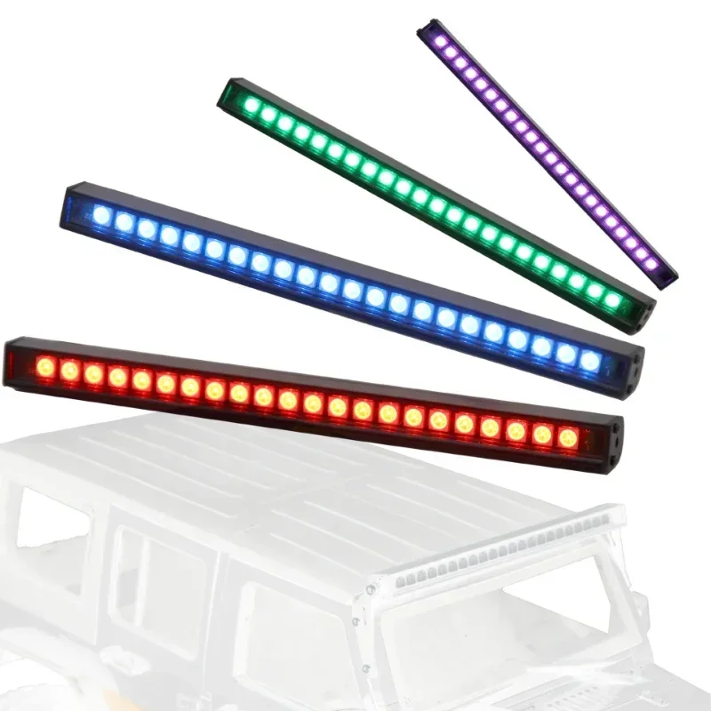 20 Modes Flicker Rc Car Upgrade Parts Led Light Bar Bulbs Roof Lamp For 1/10 Rc Crawler Trax Trx4 Axial Scx10 90046 D90 Tf2