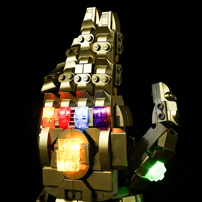 Geen bouwstenen Lampverlichting voor Infinity Gauntlet 76191 DIY Speelgoed Alleen cadeau Verlichtingsset