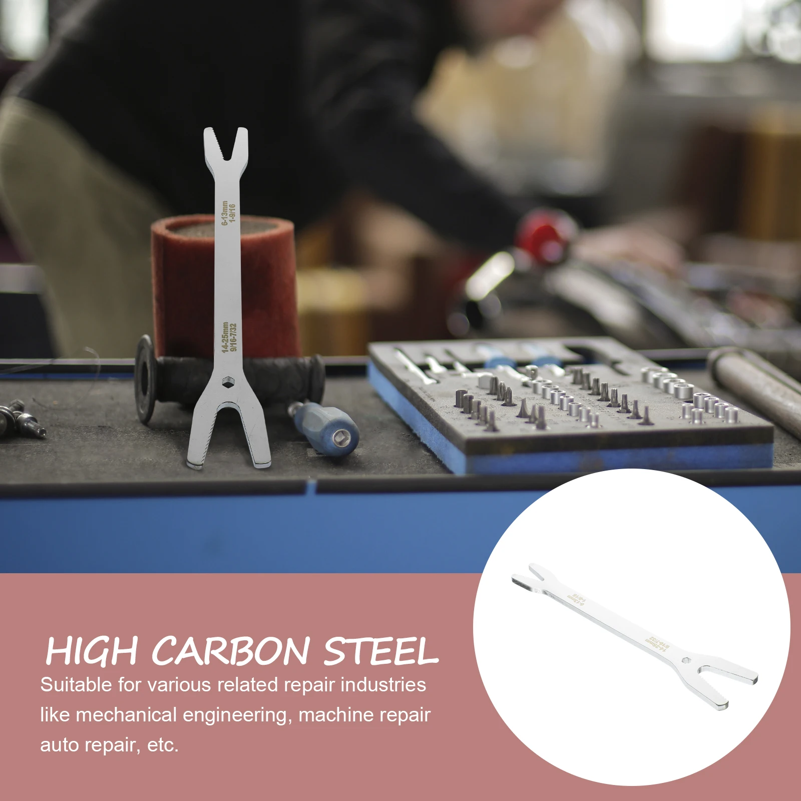 

Multipurpose Spanner Double Headed Spanner carbon Steel Double end Wrench Self tightening Ratchet Tool for Repair