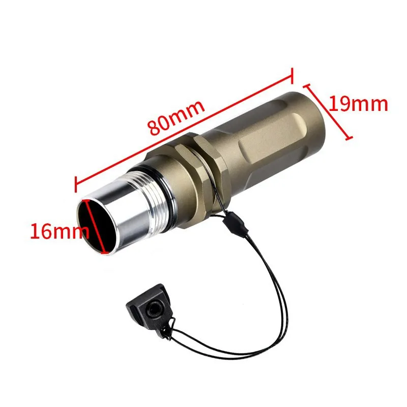 DulMetal-Dispositif de visée laser MAWL C1 +, capuchon d'extrémité laser vert, rouge, bleu, lumière IR, dernier accessoire de chasse à batterie AA, CNC