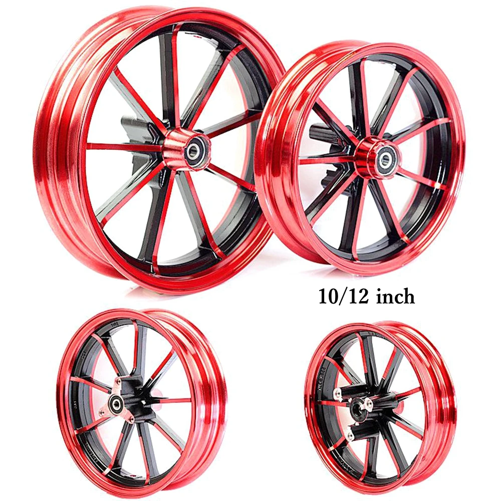 RPM 10/12inch Multi-Style Aluminum Hub Front Wheel Rims Universal For Honda Yamaha Scooter BWS RSZ JOG-GY6 Niu M3 M5 Or More