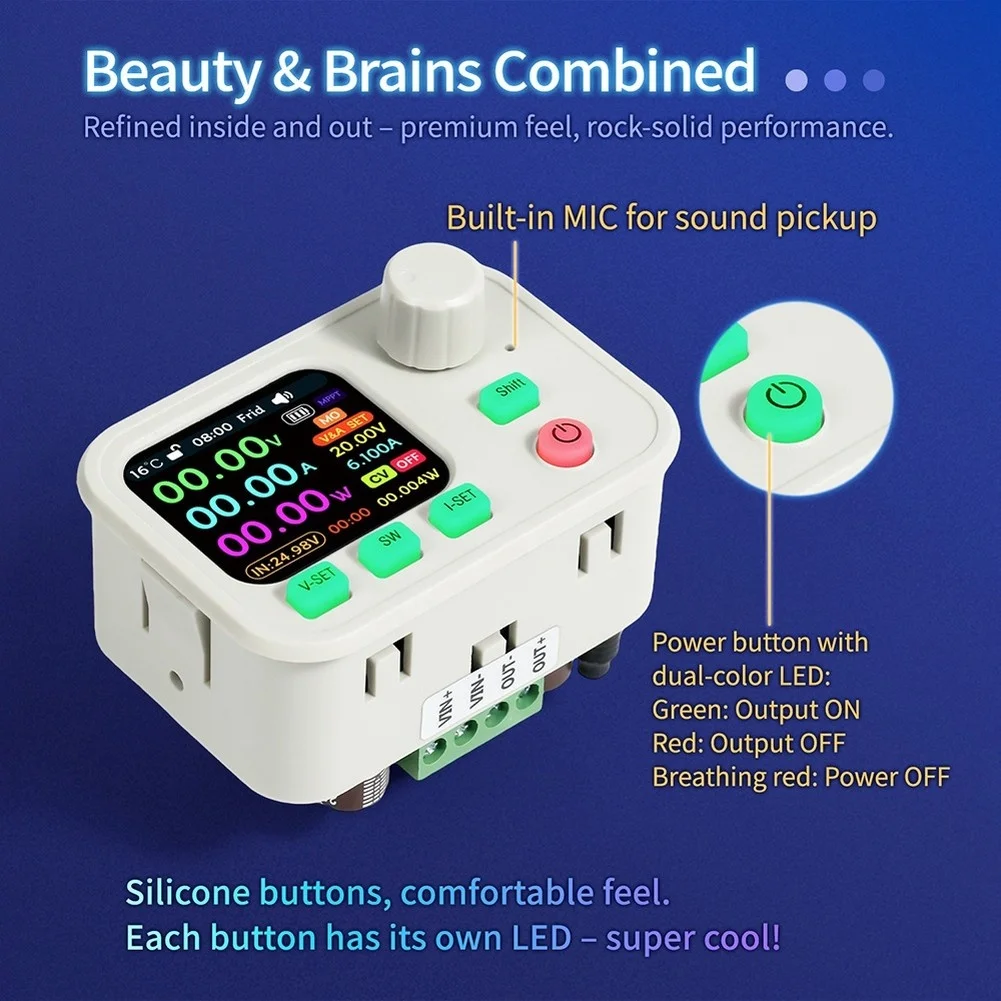 [SuperX&KND]XY6506W 390W CNC Voltage Power Supply Base Constant Voltage And Current Step-Down Module BT/Wi-Fi Control