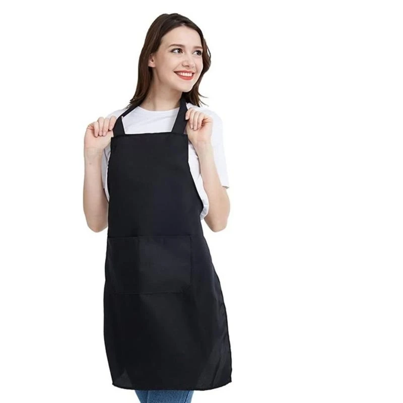 5ASD Kitchen Apron للرجال نساء يطبخون البستنة مئزر الطهي مع 2 جيب لتناول مطعم الشواء القهوة