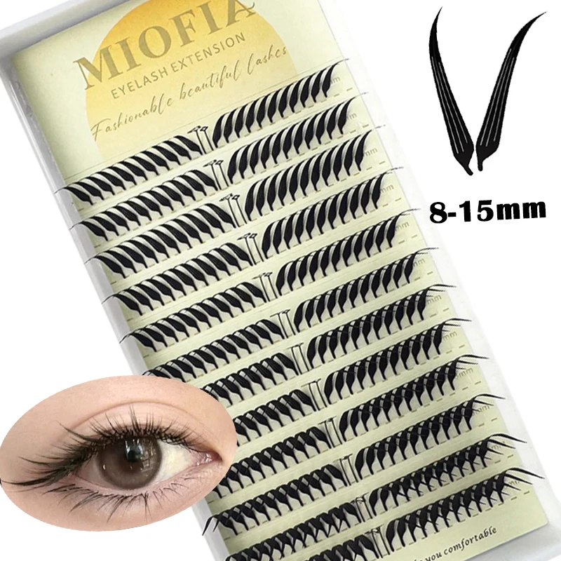 

Anime Butterfly Eyelash Extension Feather Shape C/D Curl Premade Lashes Soft Lightweight Manga Effect False Lashes Makeup Tools