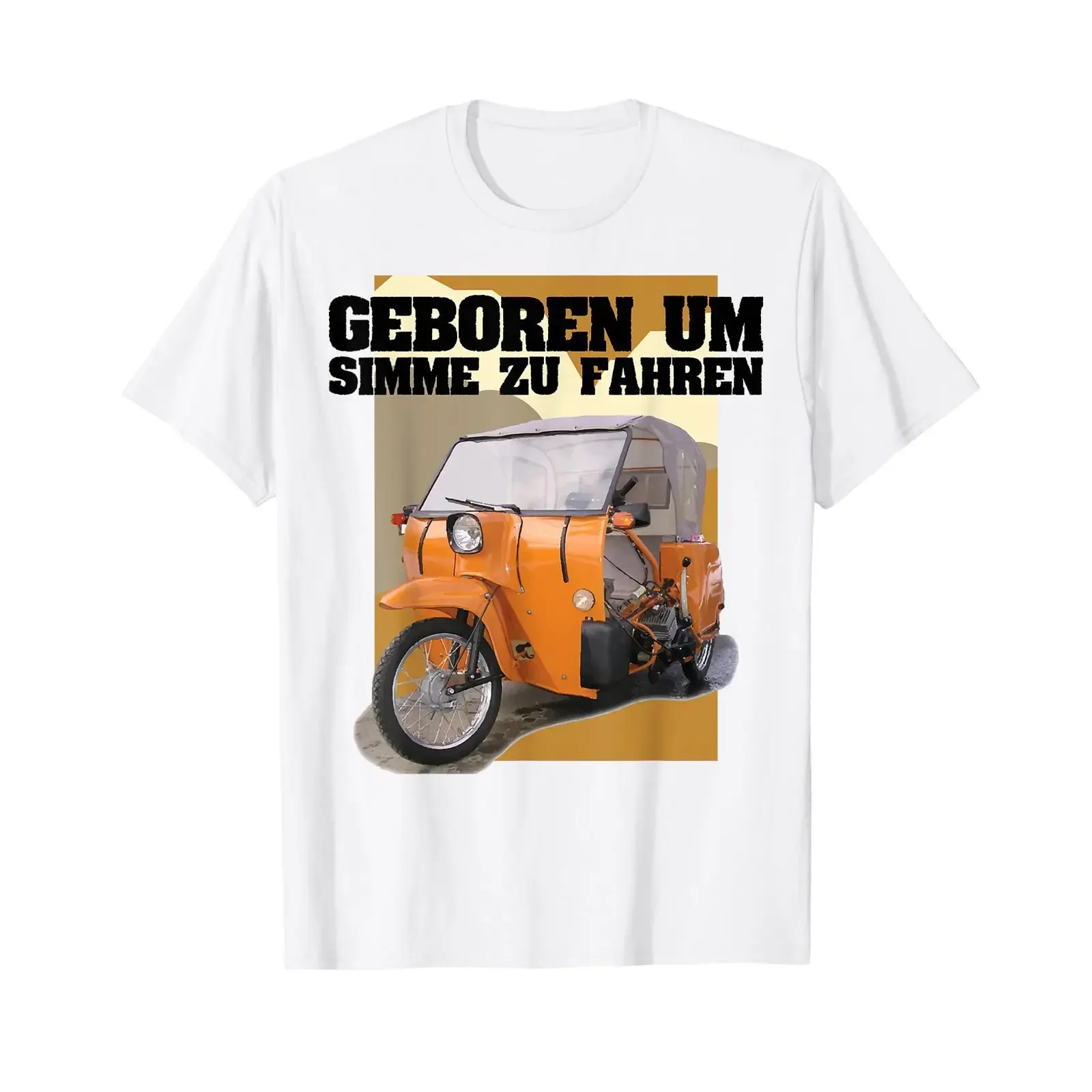 Geboren Um Simme Zu Fahren Simson Duo Moped T Shirt vintage Washed designer clothes Comfortable graphic Slightly streetwear