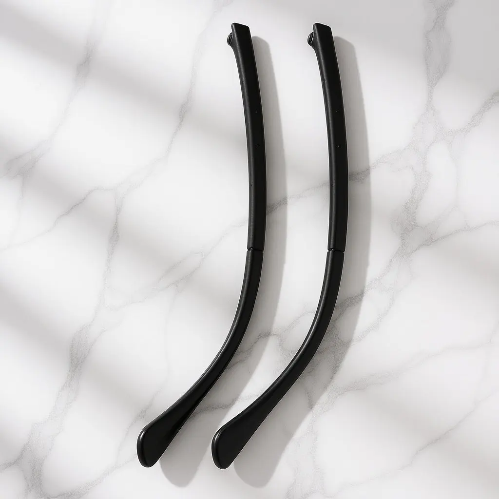 

Tr90 Glasses Temple Replacement Arms Universal Eyeglass Legs Repair Kit Installation Comfortable Ear Support Black