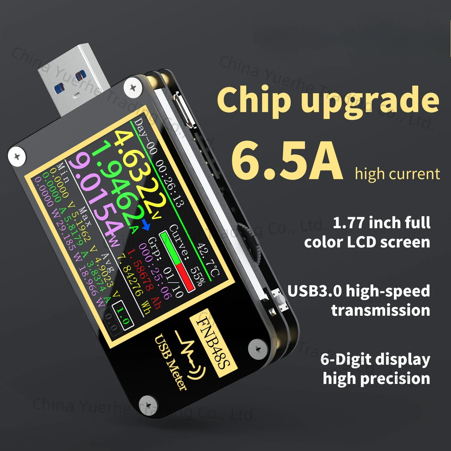 

USB Voltage Ammeter Multifunctional Fast Charge Tester QC/PD Protocol Deceptor