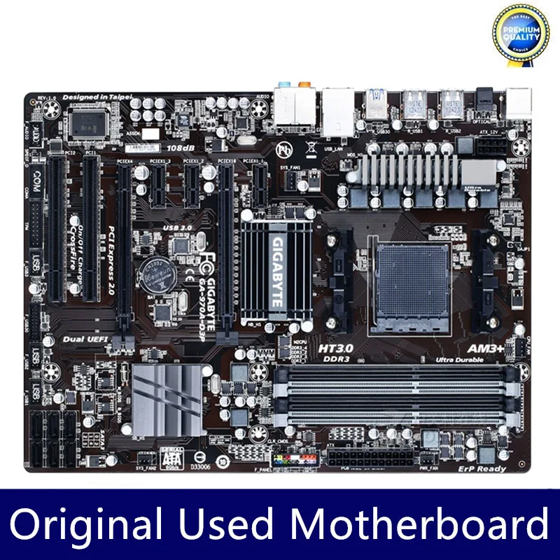 Gigabyte  GA-970A-D3P 970A-D3P Socket AM3/AM3+ DDR3 boards 32GB 970 Desktop Motherboard