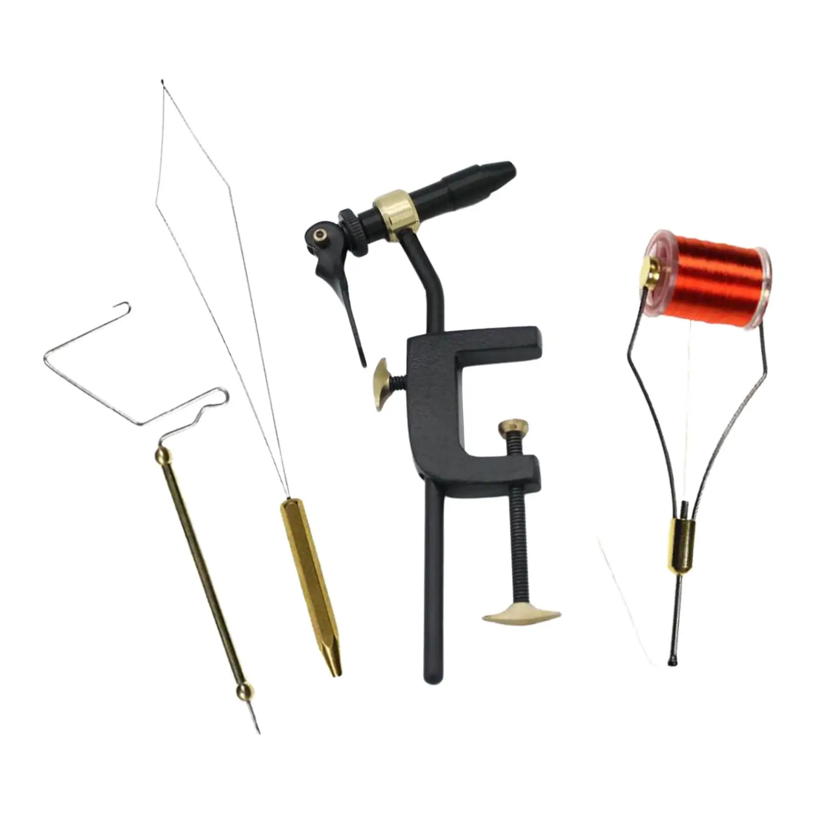 Fly Tying Kit Vise Thread Bobbin Threader for Tying Making Accessories