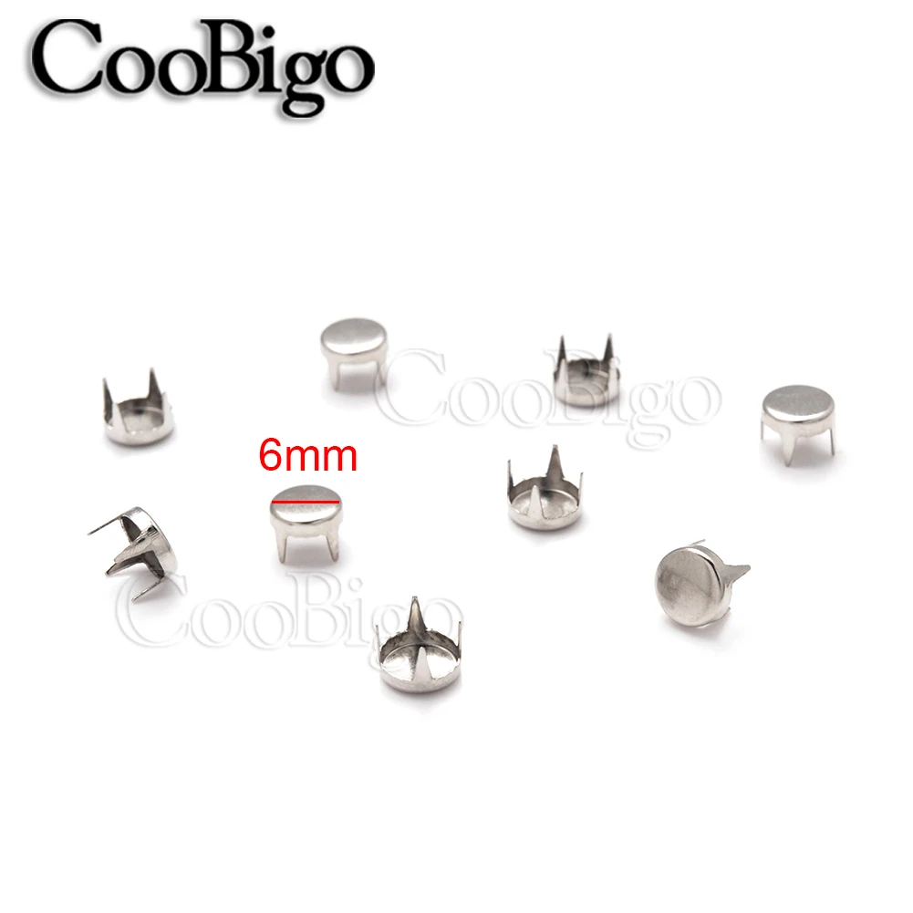 100 قطعة مخلب معدني سبايك ترصيع حبة المسامير الجولة شقة الملابس قبعة جلدية الأحذية حقيبة الملابس الحرفية DIY بها بنفسك الخياطة اكسسوارات 3 مللي متر-10 مللي متر #3