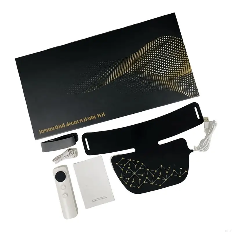 جهاز العناية بالرقبة بالفوتون متعدد الطيف من D0UE مع ضوء LED أحمر أزرق كولاجين يعزز قناع الرقبة المحمول اللاسلكي #4