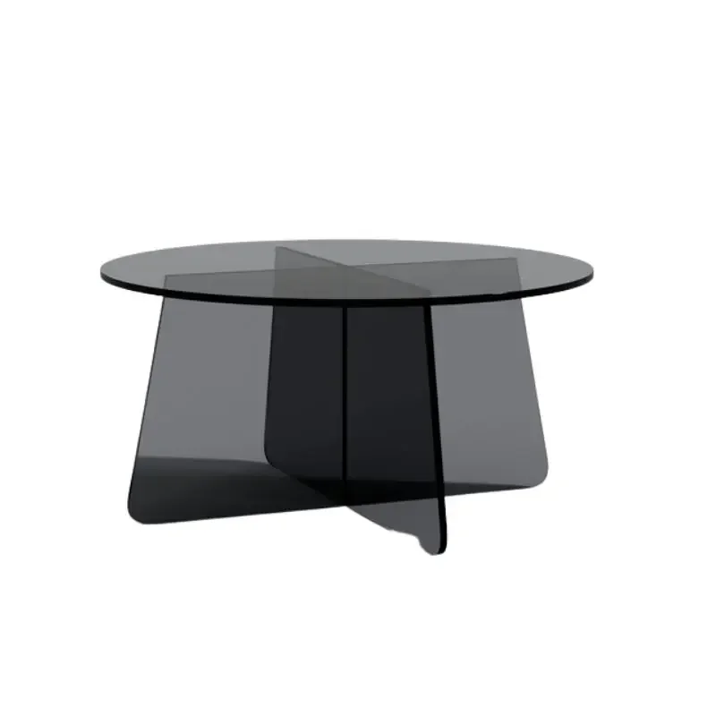 

Living Room Coffee Tables Acrylic Small Modern Tea Coffee Tables Round Sofa Side Table Basse Design Home Furniture YY50CT