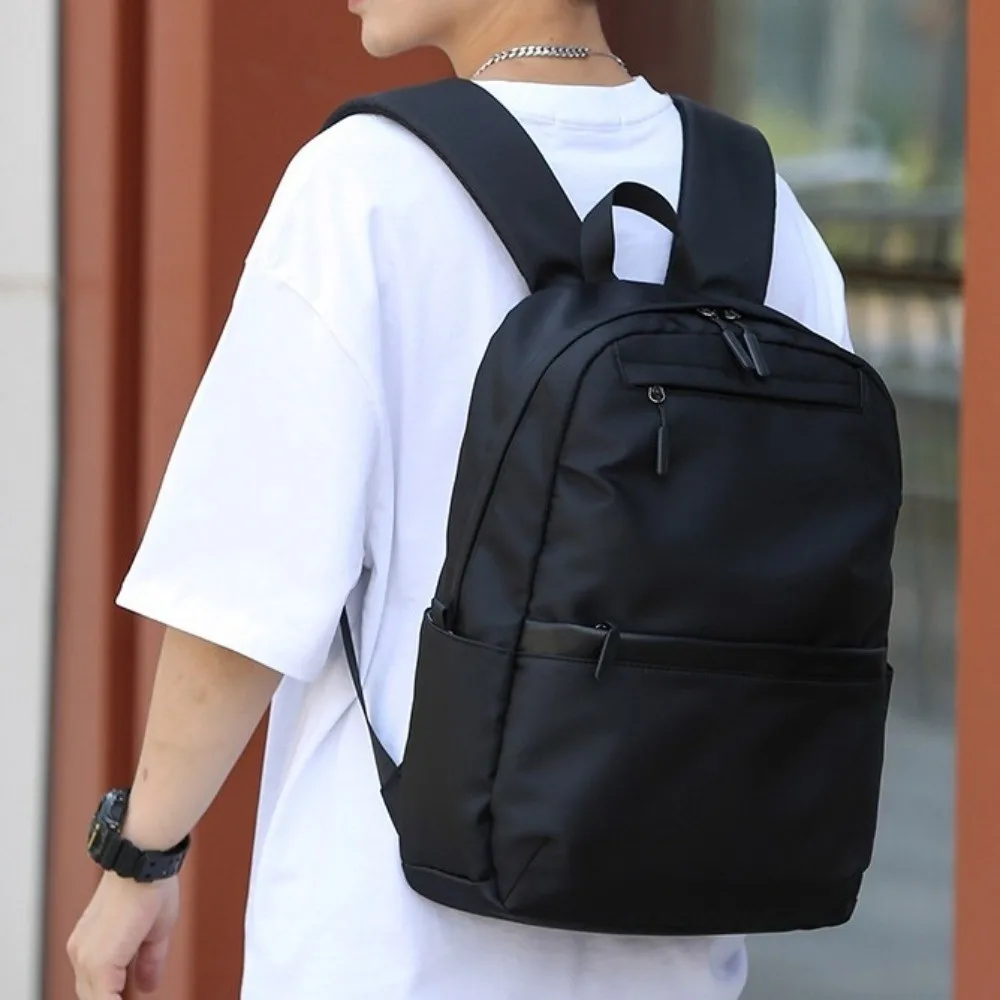 Large Capacity Men Backpack Oxford Cloth Waterproof Student School Bag Multi-pocket Leisure Laptop Bag Teens Student