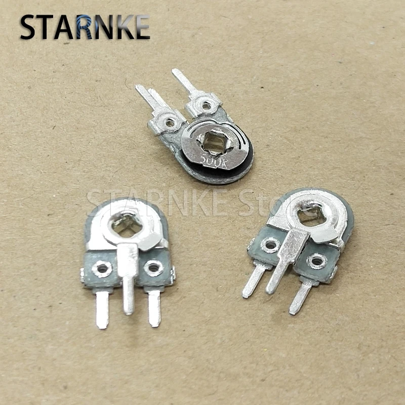 20PCS New Original 085 Vertical Adjustable Resistance 500K Iron Plate Fine Adjustment Potentiometer 504 Iron Plate