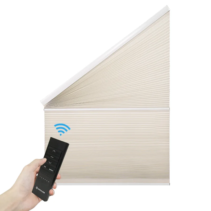 

Special Shape Electric Electric Irregular Honeycomb Shutters Battery Operated Triangular Honeycomb Curtains