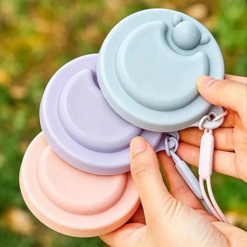 Silicone Foldable Cup Collapsible Telescopic Cute Water Bottle Outdoor Travel Children Cups Teacups Ware Jug Drink Water Cup view 3