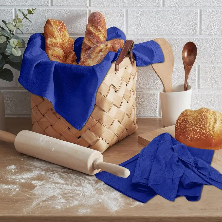 مناشف كيس الدقيق 36 عبوة 28 × 28 بوصة، 100 منشفة شاي قطنية، قابلة لإعادة الاستخدام، قابلة للغسل في الغسالة، مناشف أطباق ماصة مثالية f