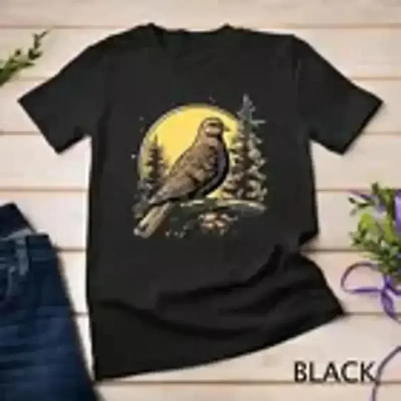 Retro Style Mourning Dove T Shirt Unisex T shirt