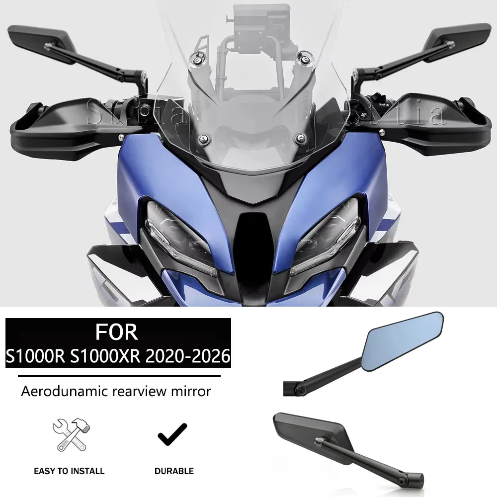 

For BMW S1000R S1000XR Mirrors Motorcycle Rearview S1000R S1000XR 2020 2021 2022 2023-2026 Mirror Fit Adjustable Side Mirrors