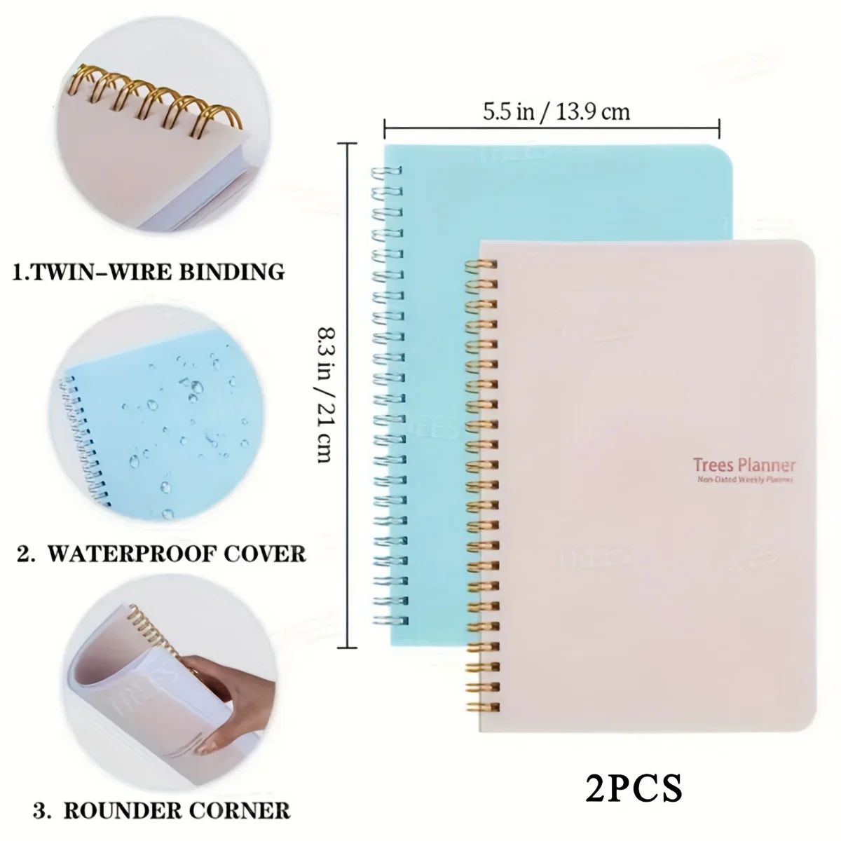 52 Week English Weekly Planner Efficiency Manual Self Printed Card Book Self-Administered Schedule Organizer