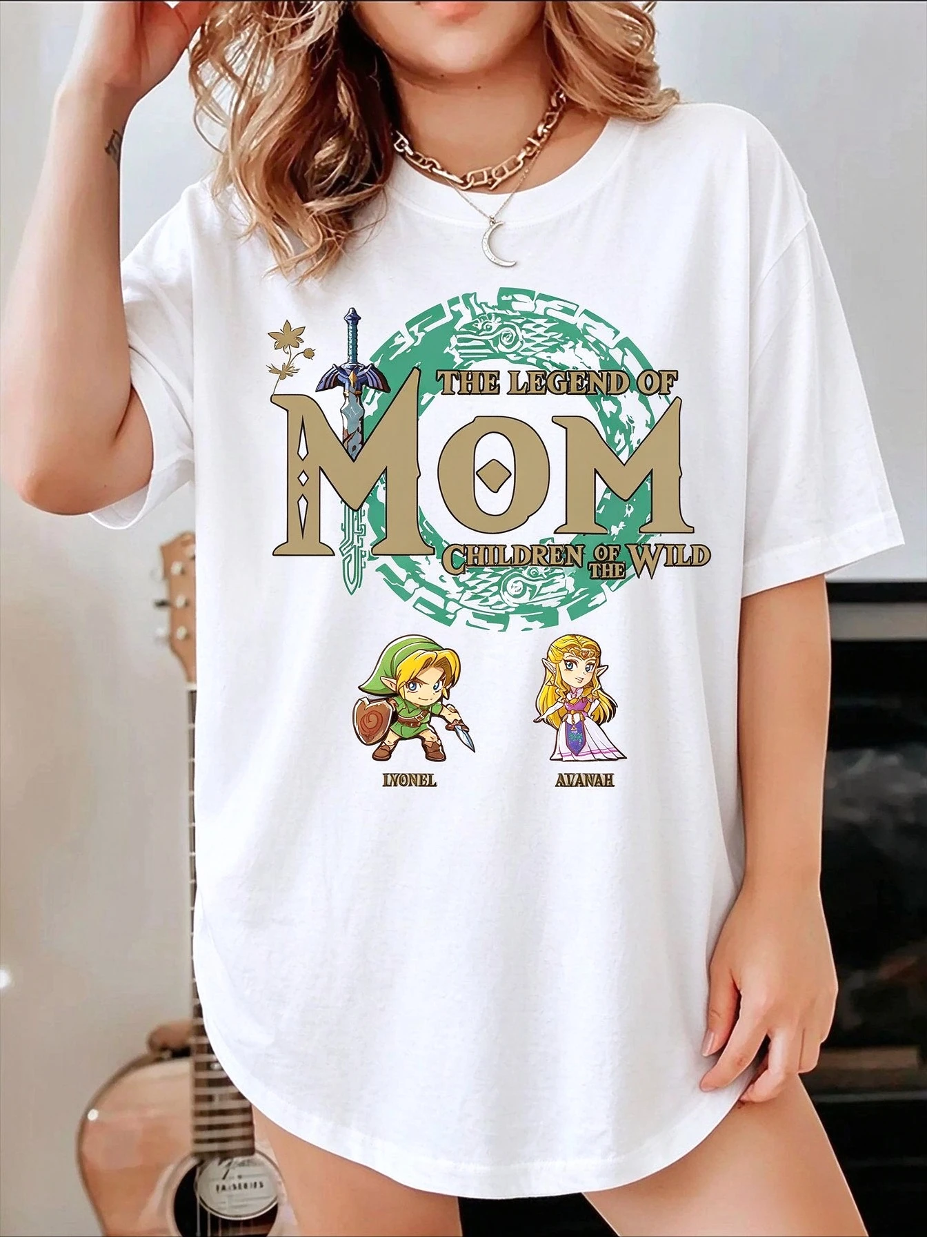 The Legend of Mom Graphic T Shirt Women Zelda Inspired Tee Mother's Day Gift Casual Short Sleeve Tops