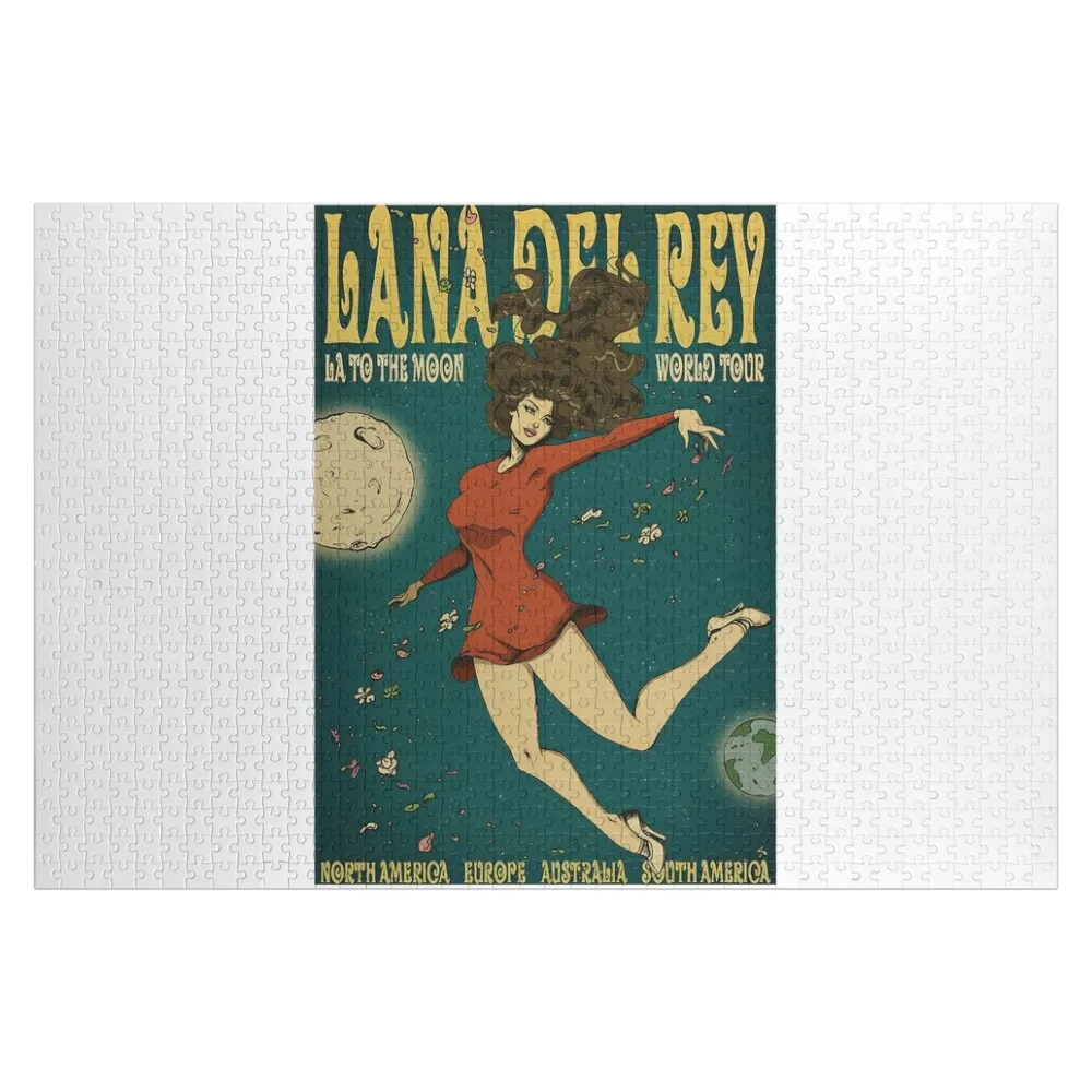 La To The Moon World Tour mujeres bailan en el espacio rompecabezas piezas de rompecabezas adultos rompecabezas de regalo de madera personalizado