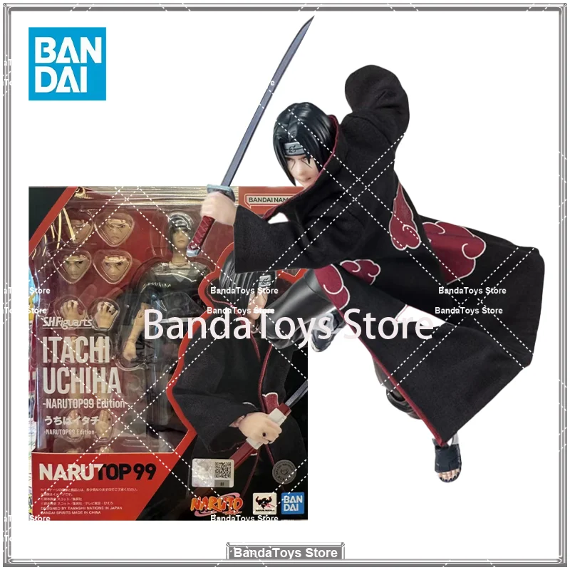 

In Stock Original Bandai S.H.Figuarts SHF Naruto Uchiha Itachi NARUTOP99 Edition Anime Action Collection Figures Model Toys