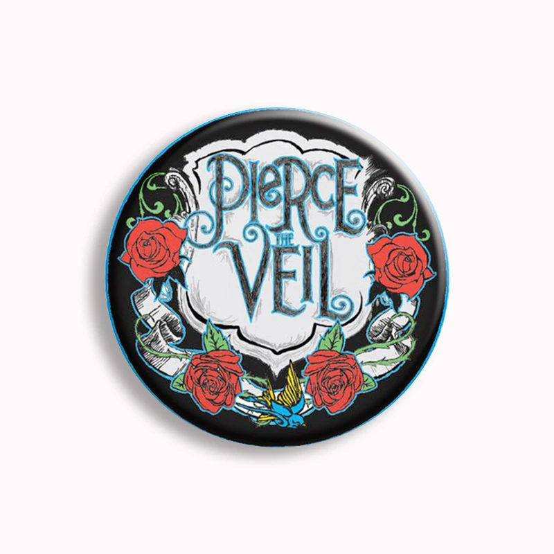 Pierce The Veil Music Band Collide With The Sky Album Cover Soft Button Pin Music Lover Brooch Fans Collect Gift For Friends