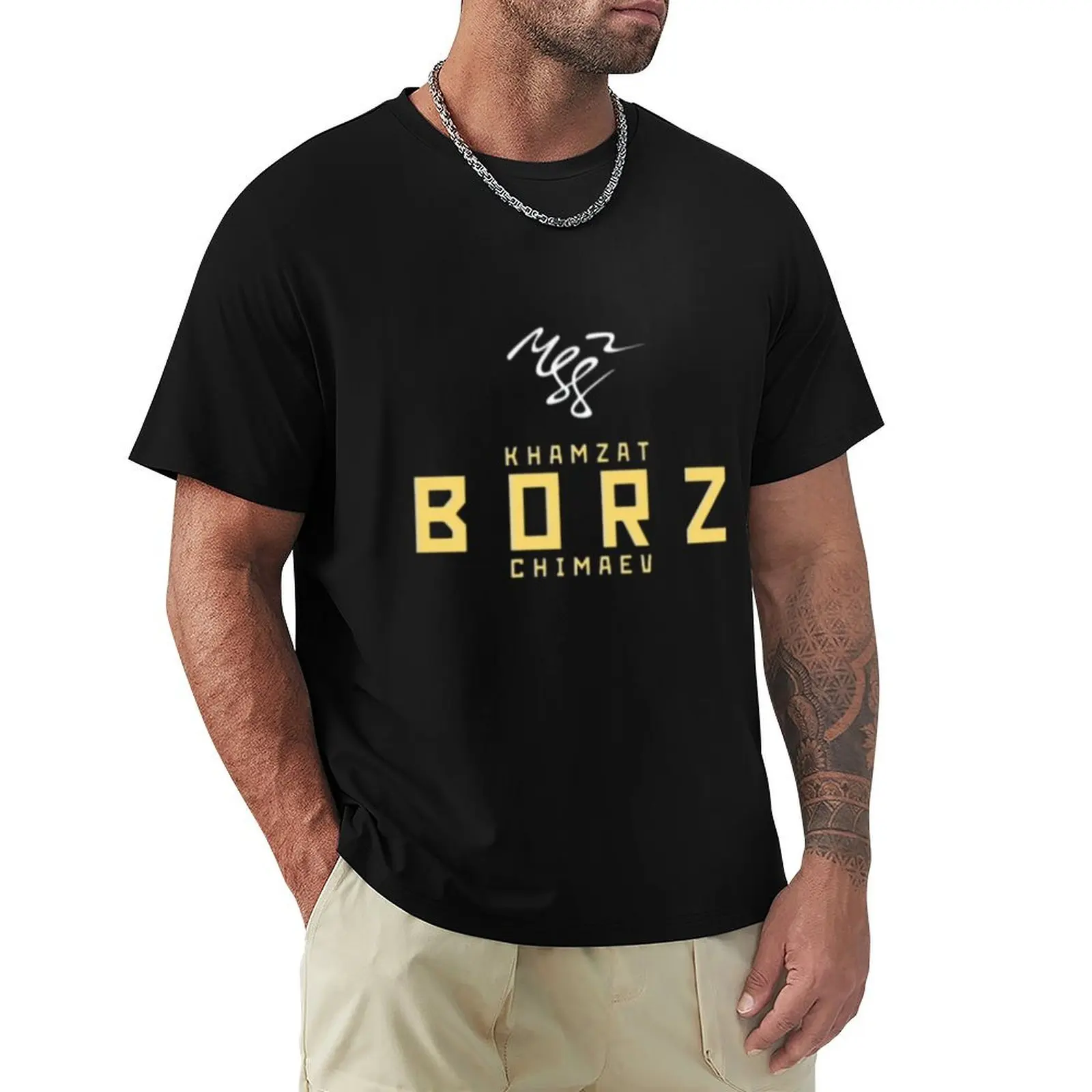 

Khamzat Borz Chimaev T-Shirt Standard Fit Solid Tee Shirt