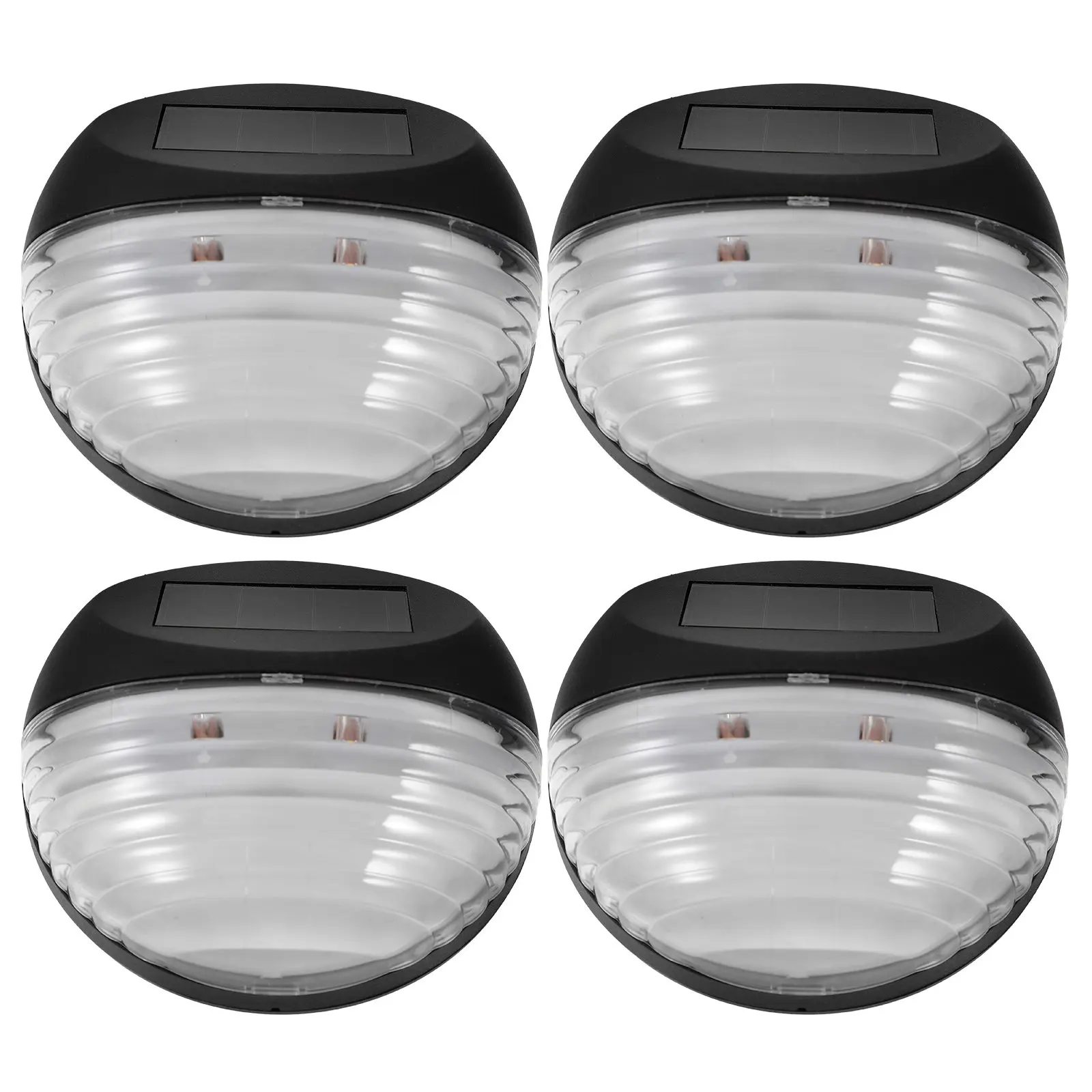 

4Pcs Solar Pathway Light LED Solar Powered Outdoor Waterproof Garden Stairs Fence Lamp Pathway Light