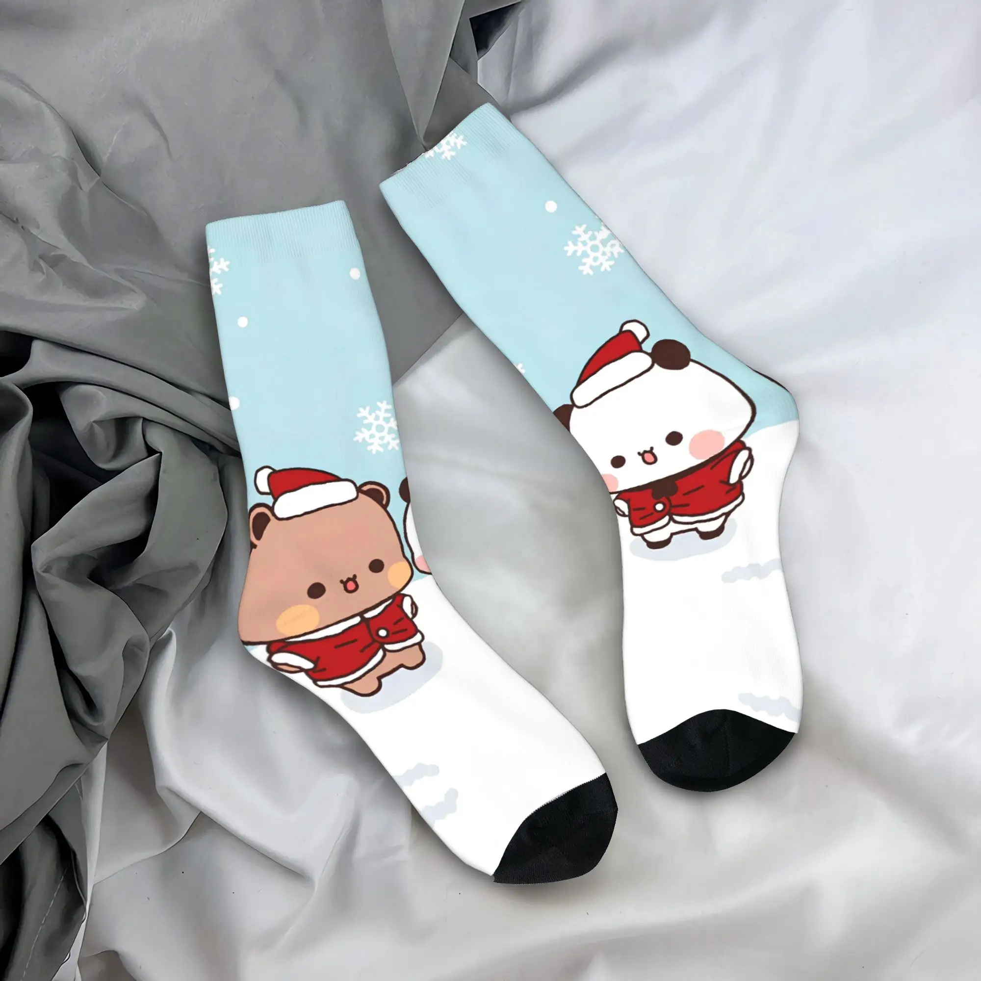 

Couple Socks Bear And Panda Bubu Dudu Kawaii Bear Stockings Anti Bacterial Medium Soft Socks Autumn Trendy Outdoor Sports Socks