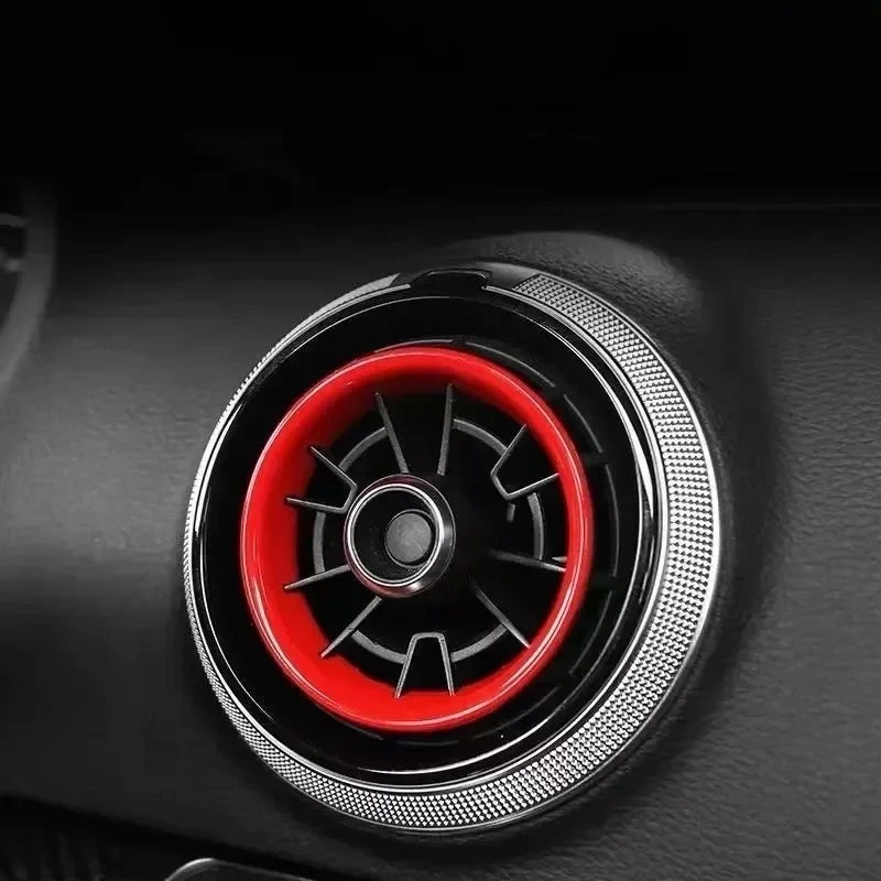 AC Vent Decoration Trim Sticker for Audi A3 8V S3 RS3 2015 2016 2017 2018 2019 Car Interior Accessories