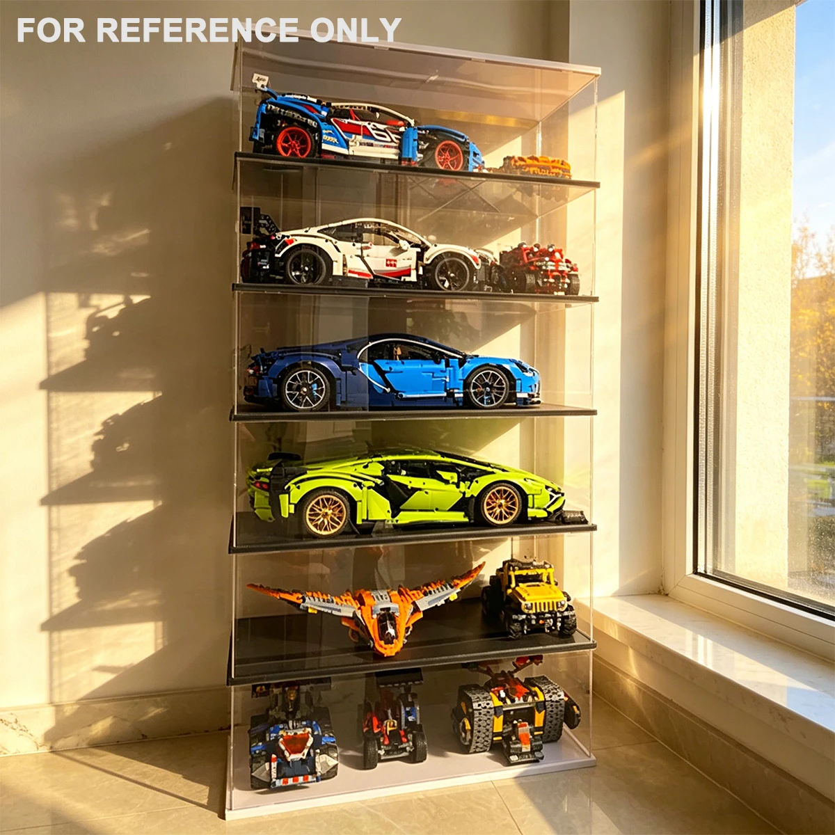 Suitable for LEGO Sports Car Model Display Cases; 63*30*20cm Acrylic Model and Action Figure Display Case view 4