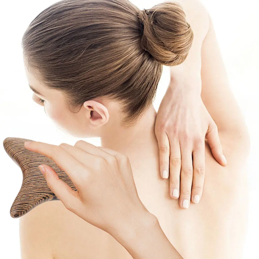 

2Pcs Chicken Wing Wood Massage Sticks Sturdy Smooth Design Home Acupoint Muscle Relaxation Rods Body Massager Portable Wooden