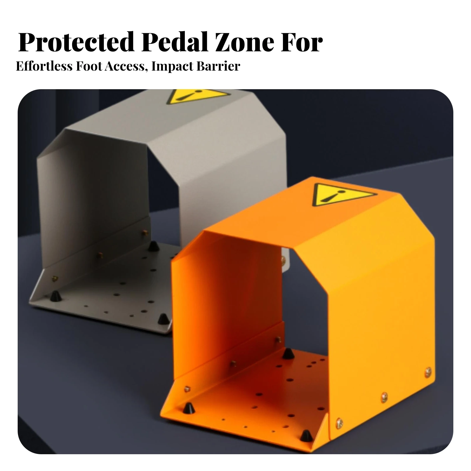 Foot Pedal Switch Guard Cover Metal Foot Pedal Switch Guard Heavy Duty Heavy-Duty for Industrial Workers, Machinery Stations