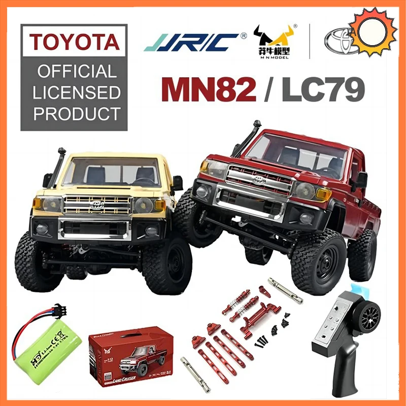 

MN82 Remote Controlled Climbing Off-road Vehicle 1:12 Full Scale 4WD for Toyota LC79 Simulation RC Model Children Toy Rc Car